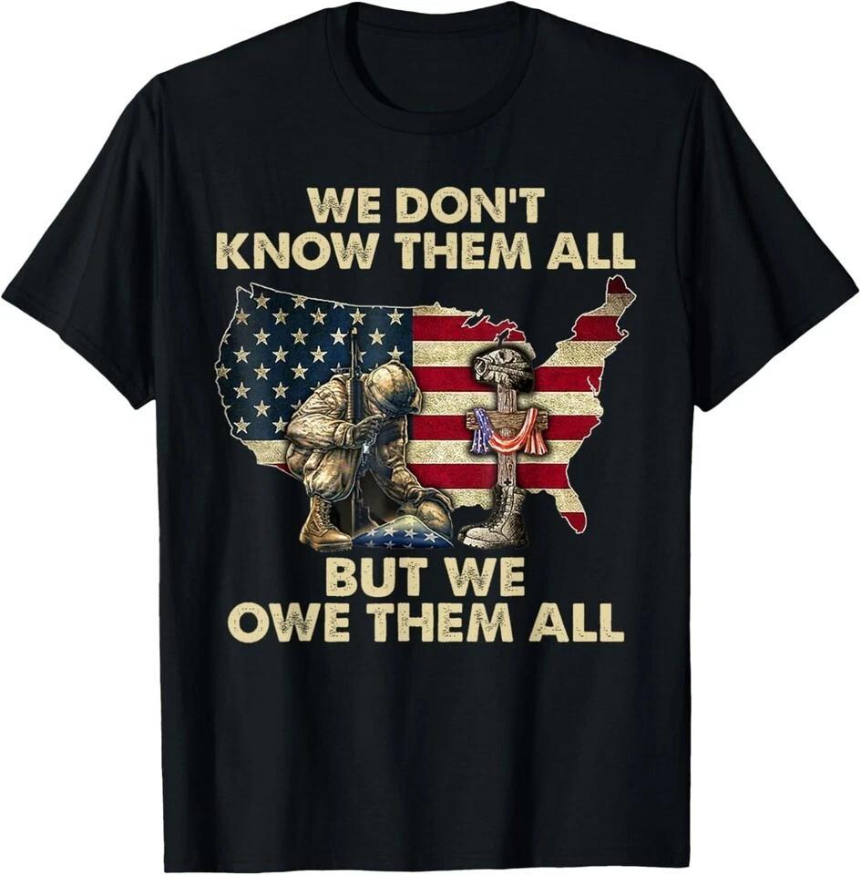 We Owe Them All Patriotic Veterans Day Memorial Day US Flag Black T-Shirt 2XL
We Owe Them All Patriotic Veterans Day Memorial Day US Flag Black T-Shirt 2XL