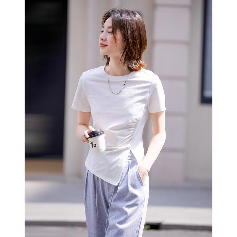 Demana Women s Fitted Round Neck T-Shirt with Side Slits S
Demana Women s Fitted Round Neck T-Shirt with Side Slits S