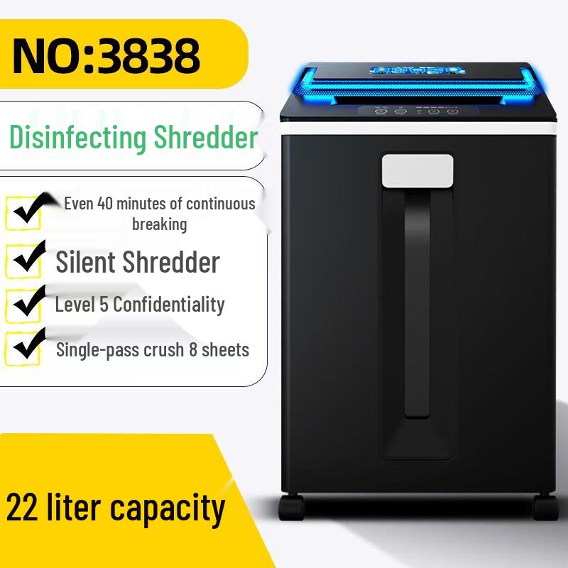 Comet 3838 High-Security Paper Shredder CN plug (adapter included)
Comet 3838 High-Security Paper Shredder CN plug (adapter included)