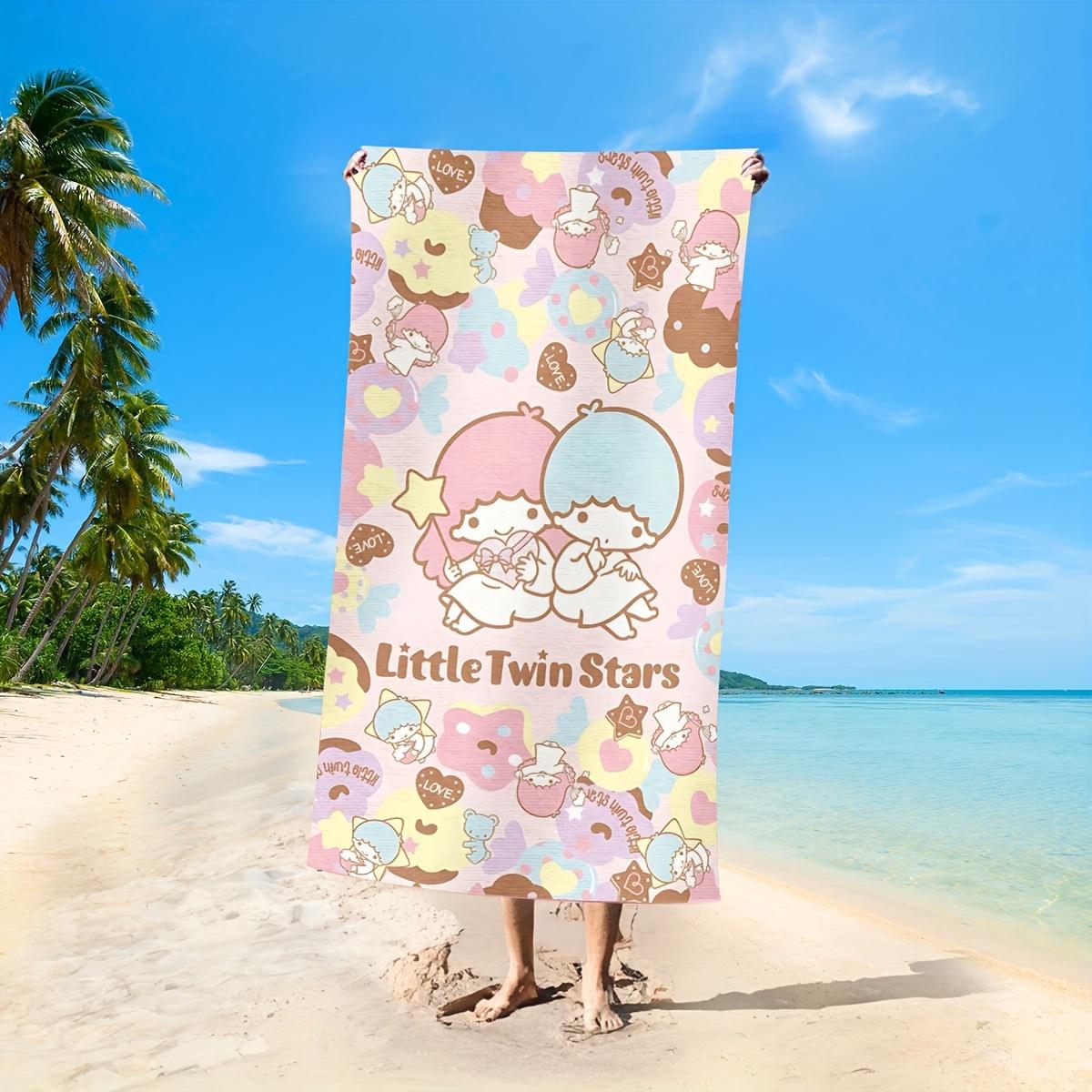 1 Little Twin Stars Beach Towel 2D Single Print Pastel Travel Accessory Absorbent Soft Adorable Cartoon-Themed Durable Beach Use W40*H60(CM)
1 Little Twin Stars Beach Towel 2D Single Print Pastel Travel Accessory Absorbent Soft Adorable Cartoon-Themed Durable Beach Use W40*H60(CM)
