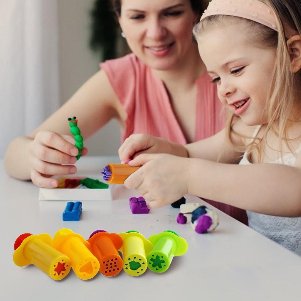 5pcs/set DIY Toys Smart Dough Extruders Set Color Clay Plasticine Toy Accessories Collection 1 set
5pcs/set DIY Toys Smart Dough Extruders Set Color Clay Plasticine Toy Accessories Collection 1 set