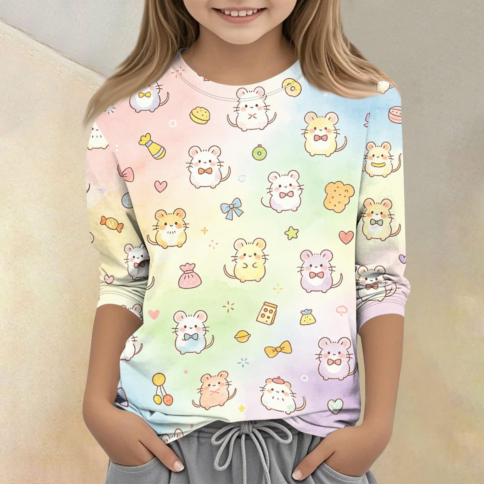 Kids Animal Print Crew Neck Three Quarter Sleeve Casual T Shirt Soft Comfortable Fit Lightweight Fabric Suitable for Everyday Wear 150
Kids Animal Print Crew Neck Three Quarter Sleeve Casual T Shirt Soft Comfortable Fit Lightweight Fabric Suitable for Everyday Wear 150