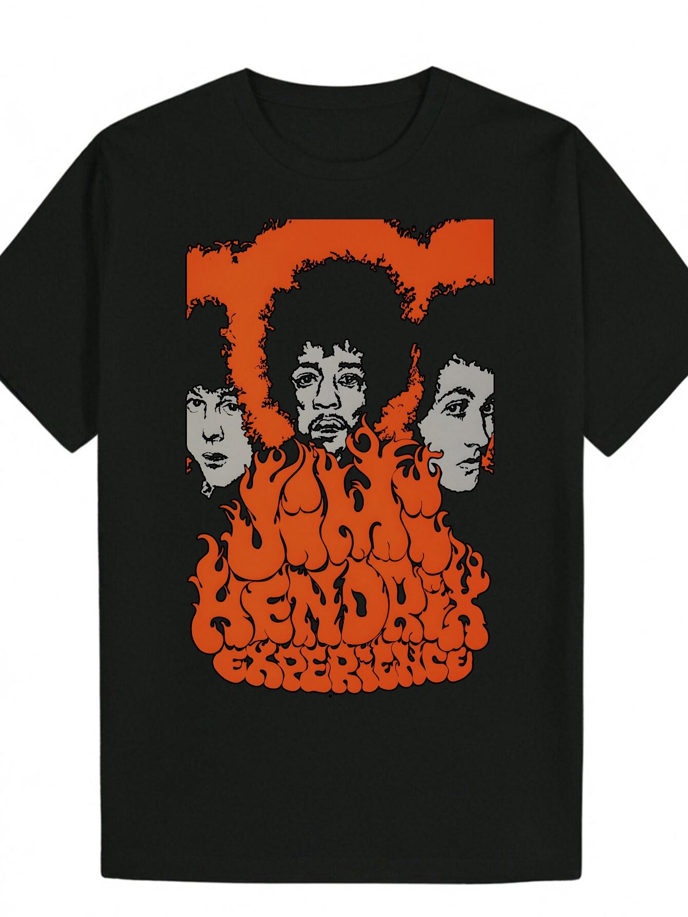 Crew Neck Polyester T-shirt with Vibrant Orange Flame Design and Silhouetted Faces - Lightweight & Breathable for Casual Attire M
Crew Neck Polyester T-shirt with Vibrant Orange Flame Design and Silhouetted Faces - Lightweight & Breathable for Casual Attire M