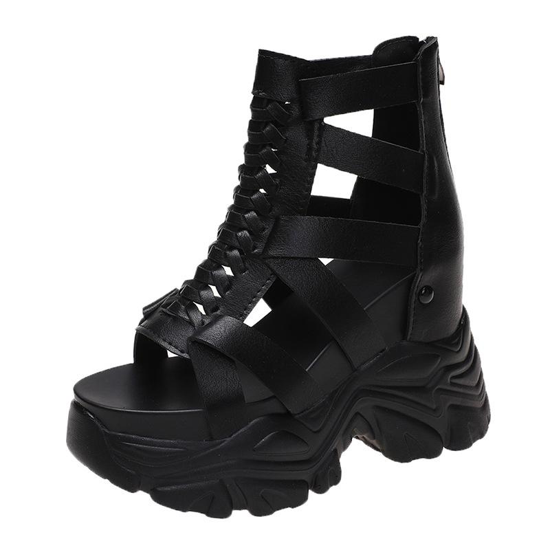 Сандалии в римском стиле женские летние 2024 года, новые модные туфли на высоком каблуке с заостренным носком, толстая подошва Matsuke, приподнятый каблук-танкетка, выдолбленный наружу, классные ботинки 39 чёрный
Сандалии в римском стиле женские летние 2024 года, новые модные туфли на высоком каблуке с заостренным носком, толстая подошва Matsuke, приподнятый каблук-танкетка, выдолбленный наружу, классные ботинки 39 чёрный