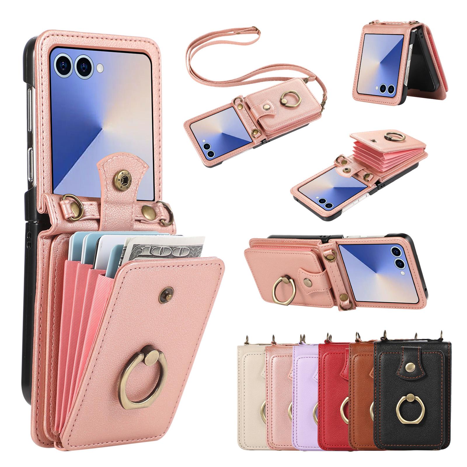Crossbody Leather Phone Case for Samsung Galaxy Z Flip 7 Fe Flip6 5 4 3 Shoulder Strap Ring&buckle Card Slot Wallet Holder Cover Galaxy Z Flip3 5G рожевий
Crossbody Leather Phone Case for Samsung Galaxy Z Flip 7 Fe Flip6 5 4 3 Shoulder Strap Ring&buckle Card Slot Wallet Holder Cover Galaxy Z Flip3 5G рожевий
