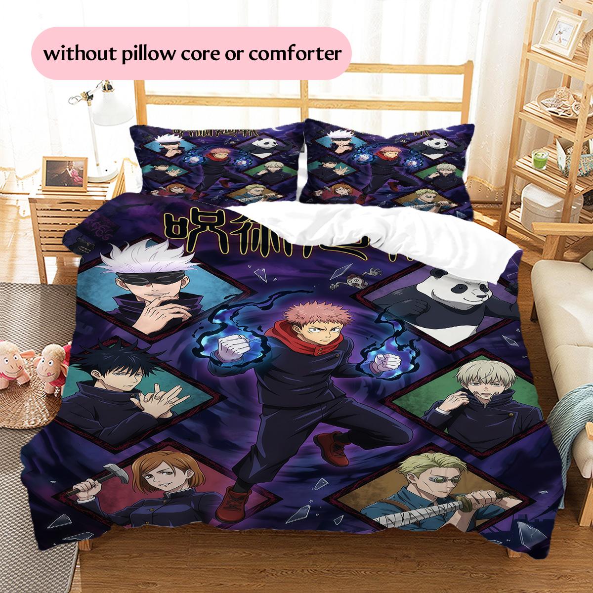 Jujutsu Kaisen Character Collage Pattern Bedding Home Decoration Festival Gift (1 * duvet cover + 2 * pillowcase, without core) 135x200cm
Jujutsu Kaisen Character Collage Pattern Bedding Home Decoration Festival Gift (1 * duvet cover + 2 * pillowcase, without core) 135x200cm