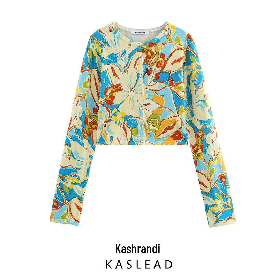 2025 Spring Women s European & American Fashion Print Knit Cardigan Small цветочные печати
2025 Spring Women s European & American Fashion Print Knit Cardigan Small цветочные печати