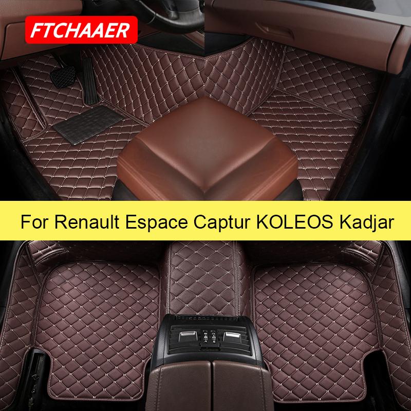 FTCHAAER автомобильные коврики для Renault Espace Captur KOLEOS Kadjar аксессуары для ног Coche Two rows of five
FTCHAAER автомобильные коврики для Renault Espace Captur KOLEOS Kadjar аксессуары для ног Coche Two rows of five