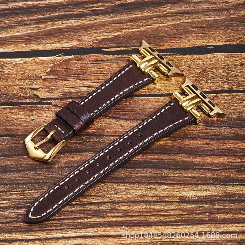The First Layer Of Retro Small Waist Strap Is Suitable For Women S Apple Watch Strap Applewatch8765Se. 42/44/45/49MM темно-коричневого кольору
The First Layer Of Retro Small Waist Strap Is Suitable For Women S Apple Watch Strap Applewatch8765Se. 42/44/45/49MM темно-коричневого кольору