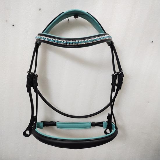 Leather Comfort Bridle with Turquoise Color Stone & Padding Dressage Bridle for Horses. Extra Full(Extra Large) чёрный
Leather Comfort Bridle with Turquoise Color Stone & Padding Dressage Bridle for Horses. Extra Full(Extra Large) чёрный