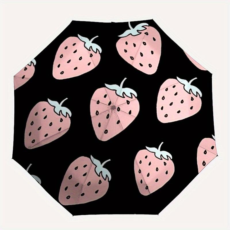 1pc Strawberry Pattern Automatic Open/close Folding Compact Umbrella, 8-Rib Sturdy Canopy, Lightweight Portable, Everyday Use, Gift, Outdoor Umbrella,
1pc Strawberry Pattern Automatic Open/close Folding Compact Umbrella, 8-Rib Sturdy Canopy, Lightweight Portable, Everyday Use, Gift, Outdoor Umbrella,