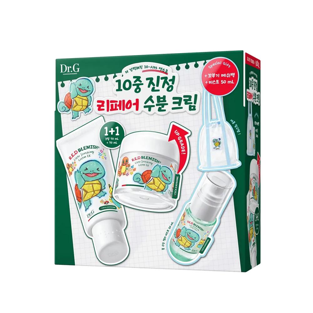 Dr.G Red Blemish Clear Soothing Cream EX 70ml 1+1 Special Set with Mist & Mesh Bag Korean Limited Edition 70ml x 2
Dr.G Red Blemish Clear Soothing Cream EX 70ml 1+1 Special Set with Mist & Mesh Bag Korean Limited Edition 70ml x 2