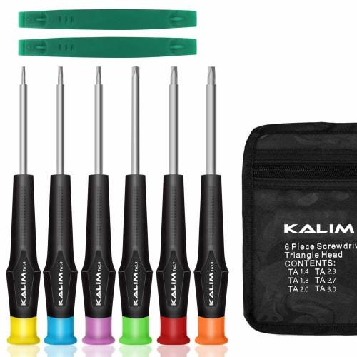 Set of 8 special precision triangular screwdrivers for triangular screws, including magnets. Perfect for repairs, disassembly, battery replacement, an
Set of 8 special precision triangular screwdrivers for triangular screws, including magnets. Perfect for repairs, disassembly, battery replacement, an