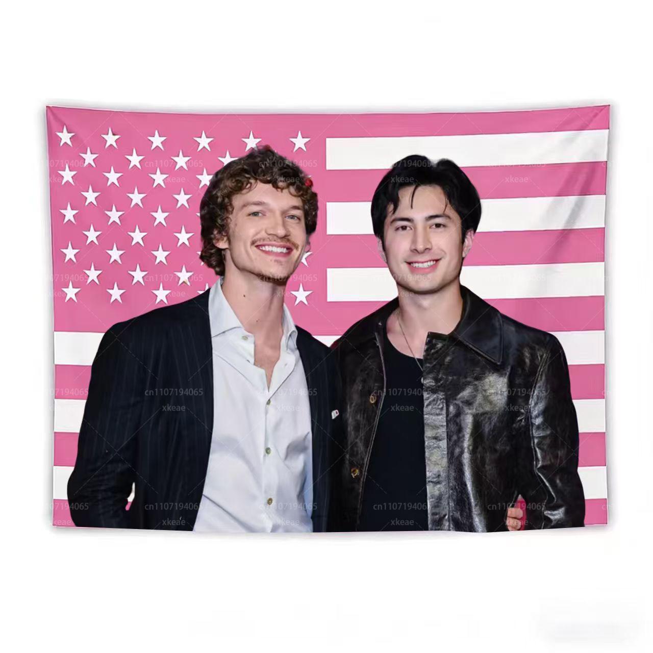 The Bear Jeremy Allen White Matty Matheson Tapestry Pink American Flag Wall Hanging TV Show Fan Decor for Bedroom Living Room 74x94cm(29x37in)
The Bear Jeremy Allen White Matty Matheson Tapestry Pink American Flag Wall Hanging TV Show Fan Decor for Bedroom Living Room 74x94cm(29x37in)