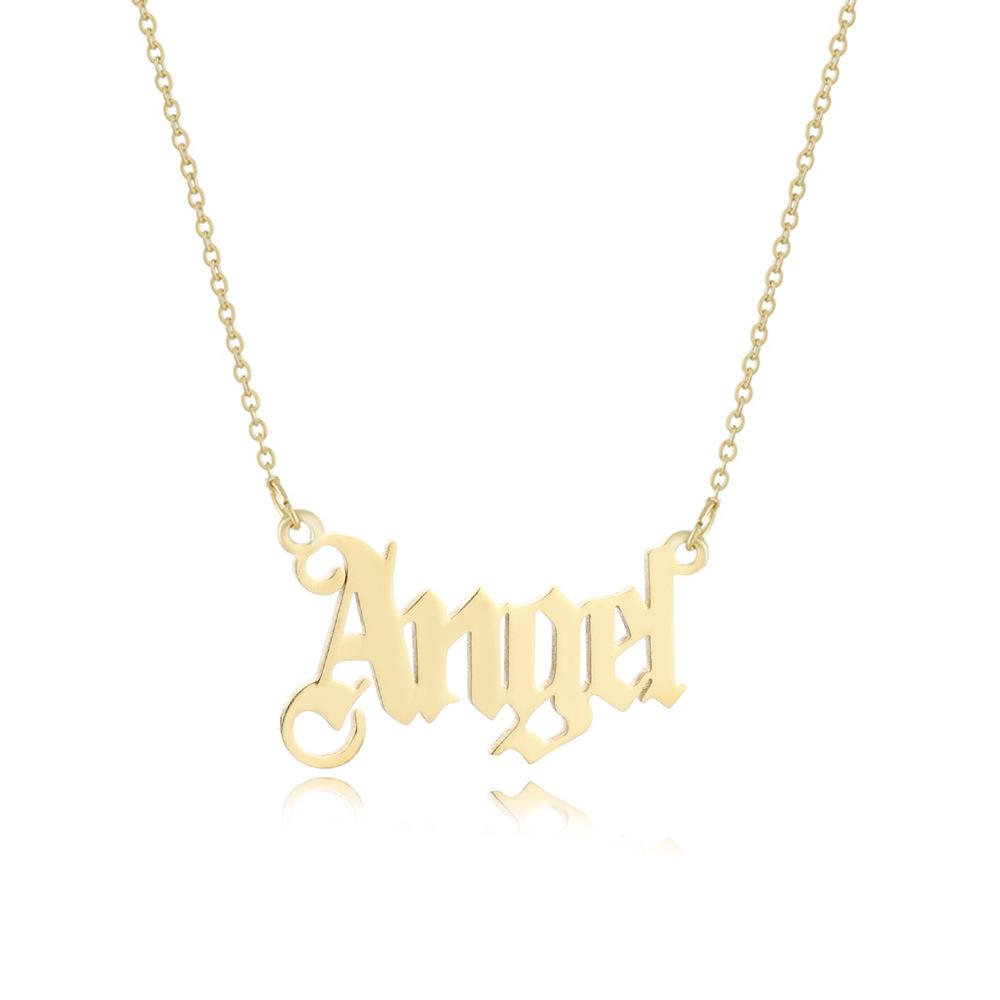 Dazzling Angel Letter Necklace With Snake Chain Timeless Fashion Accessory For Women In Elegant Gold And Silver золотий
Dazzling Angel Letter Necklace With Snake Chain Timeless Fashion Accessory For Women In Elegant Gold And Silver золотий