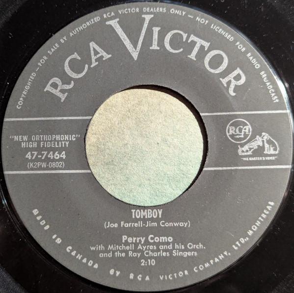 7inch Record PERRY COMO Tomboy Kiss Me And Kiss Me And Ki 477464 RCA Victor Canada Pop Used
7inch Record PERRY COMO Tomboy Kiss Me And Kiss Me And Ki 477464 RCA Victor Canada Pop Used