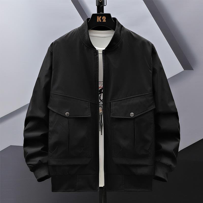 Spring and Autumn New Men s Jackets Casual Versatile Stand Up Collar Baseball Jerseys Men s Cargo Jackets Loose Top Jackets M
Spring and Autumn New Men s Jackets Casual Versatile Stand Up Collar Baseball Jerseys Men s Cargo Jackets Loose Top Jackets M