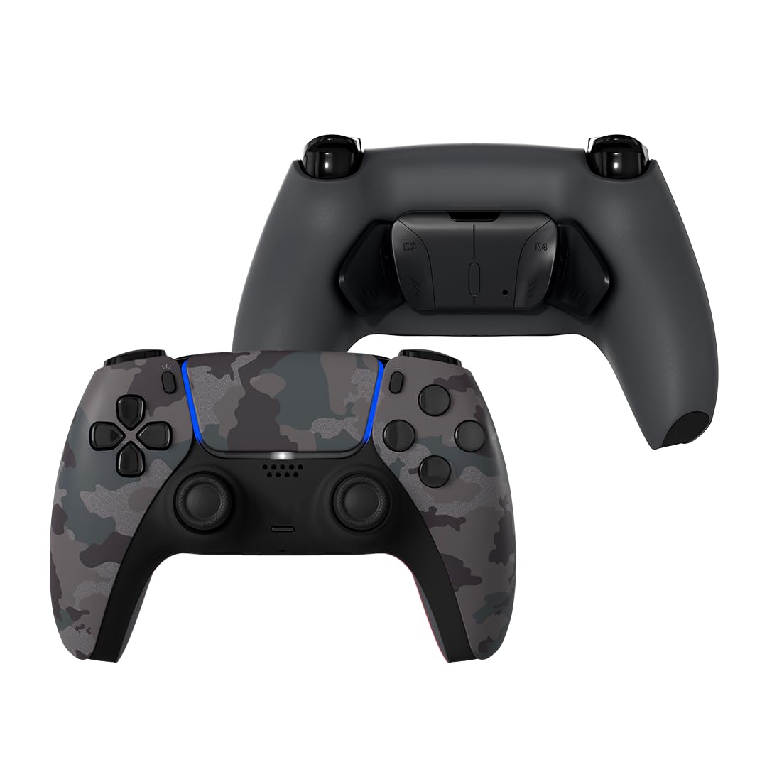 Спеціальний контролер для PS5, сумісний контролер, ПК, сумісний контролер FPS, заднє весло, оснащене функцією переналаштування, видалення функції вібрації сірий колір
Спеціальний контролер для PS5, сумісний контролер, ПК, сумісний контролер FPS, заднє весло, оснащене функцією переналаштування, видалення функції вібрації сірий колір