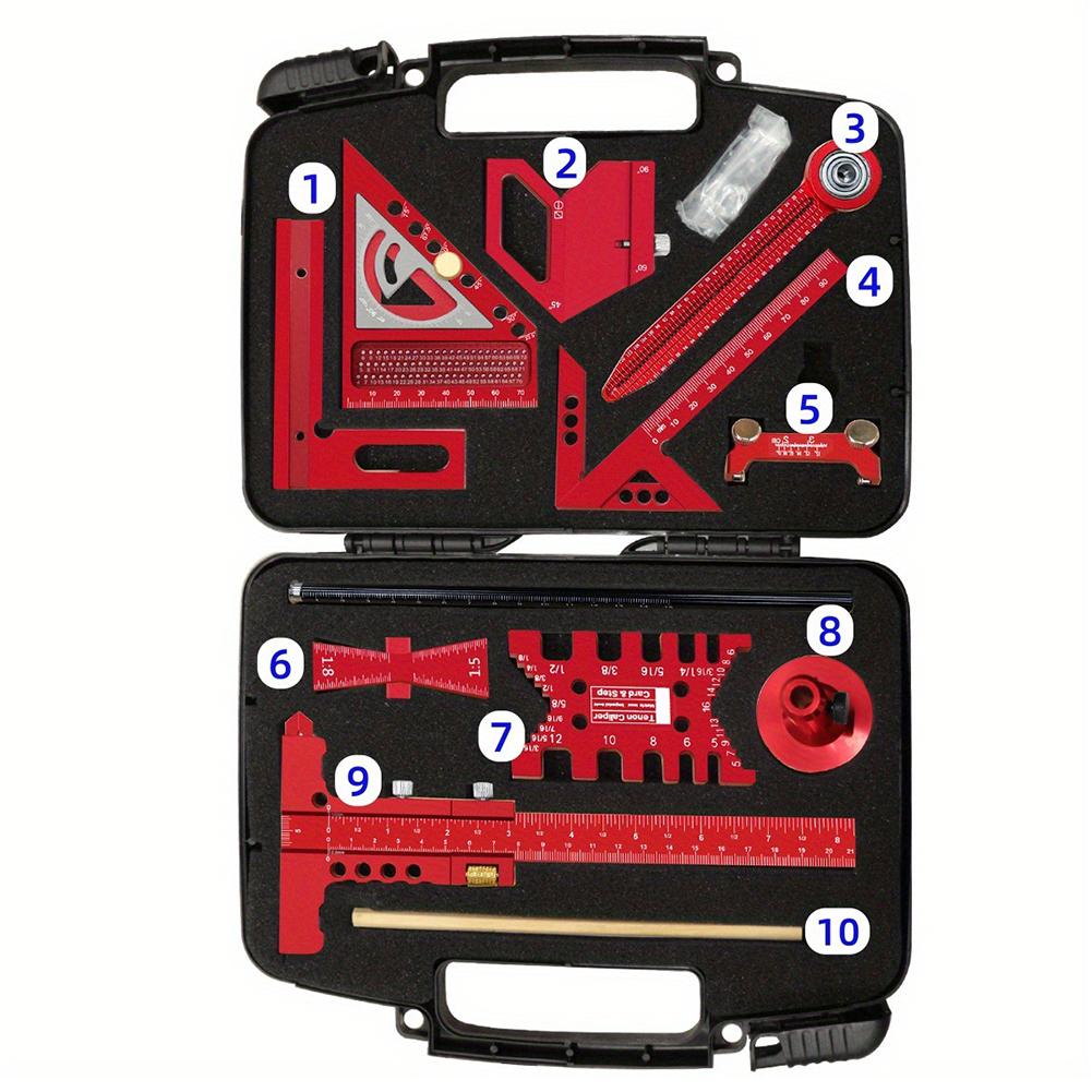 1set Square Angle Ruler Dovetail Ruler Center Scribe Layout Marking Tool Woodworking Measuring Tool Gauges Sharpening Equipment
1set Square Angle Ruler Dovetail Ruler Center Scribe Layout Marking Tool Woodworking Measuring Tool Gauges Sharpening Equipment