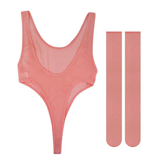 Женская эротическая однотонная пижама видит сквозь чулки без рукавов
Женская эротическая однотонная пижама видит сквозь чулки без рукавов