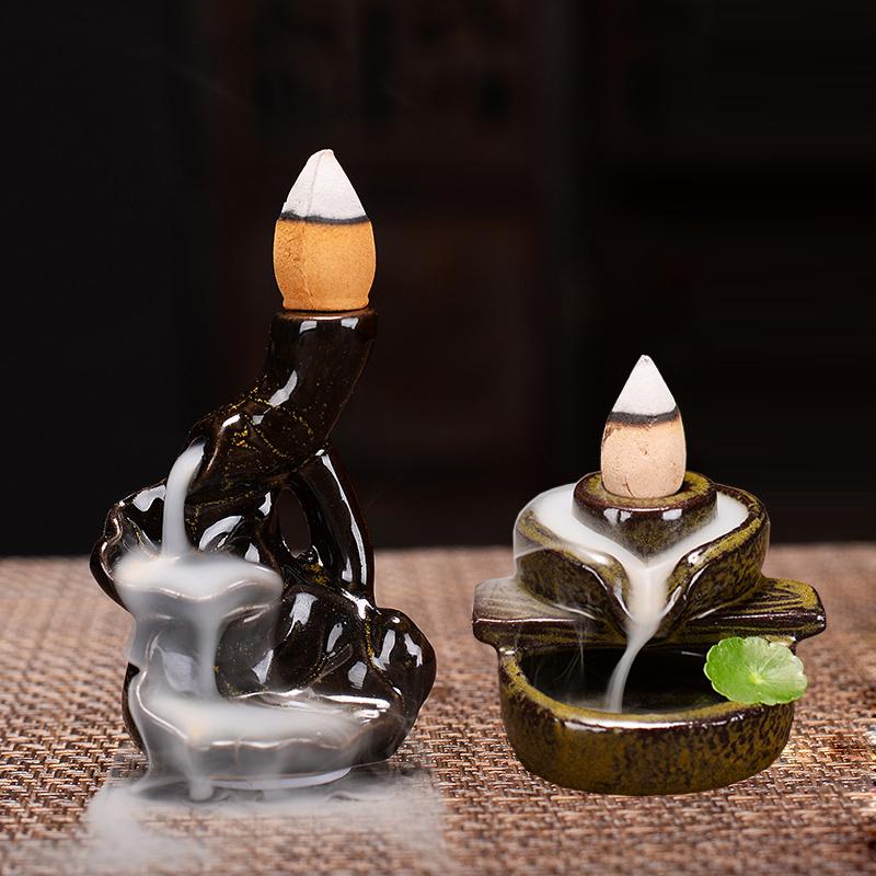 Backflow Incense Burners Gourd Turn Things Around Cone Censers Ceramic Mini Desk Ornaments mustard Zen Incense Holder
Backflow Incense Burners Gourd Turn Things Around Cone Censers Ceramic Mini Desk Ornaments mustard Zen Incense Holder