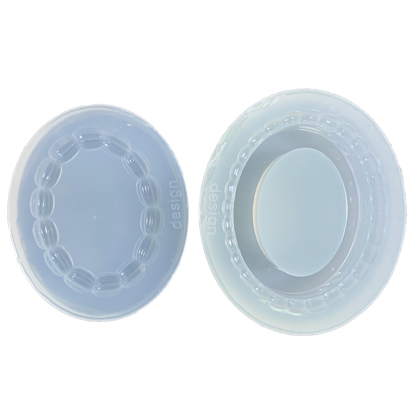 Силиконовая форма с овальной каймой, форма для помадки, инструменты для украшения торта, форма для шоколадной мастики, сахарная поделка на свадьбу, день рождения