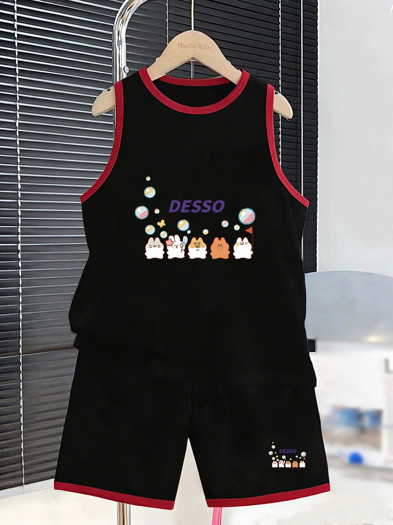 Boys lovely bubble animal cartoon short set. Sweet cute print, soft kid-friendly material for school, play and daily clothing. 2-3Y чёрный
Boys lovely bubble animal cartoon short set. Sweet cute print, soft kid-friendly material for school, play and daily clothing. 2-3Y чёрный