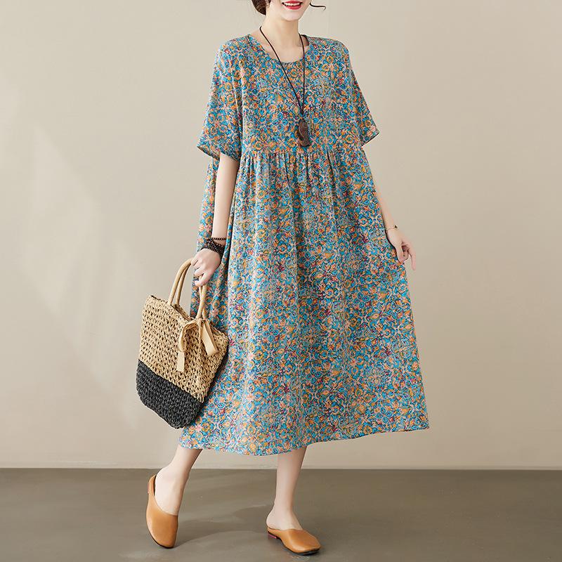 Летнее свободное женское платье с принтом и коротким рукавом One size светлый орхидеи
Летнее свободное женское платье с принтом и коротким рукавом One size светлый орхидеи