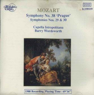 CD CAPELLA ISTROPOLITANA, BARRY WORDSW - Mozart Symphony No.38 Prague 8330119 GOLDEN CLASSICS Germany Classical Used
CD CAPELLA ISTROPOLITANA, BARRY WORDSW - Mozart Symphony No.38 Prague 8330119 GOLDEN CLASSICS Germany Classical Used