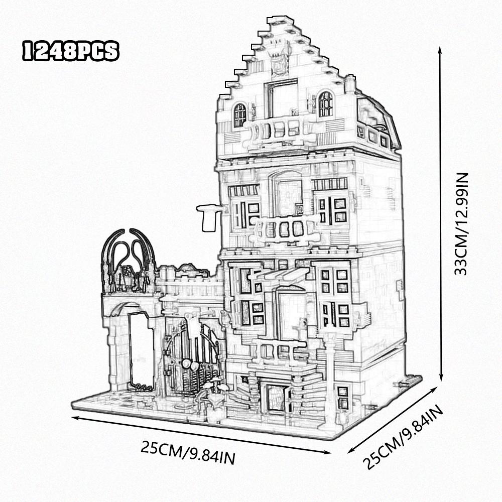 Creative Expert Brick Bank Cafe Corner Model MOC Street View House Building Blocks Toys Pet Book Shop Town Hall Downtown Diner
Creative Expert Brick Bank Cafe Corner Model MOC Street View House Building Blocks Toys Pet Book Shop Town Hall Downtown Diner