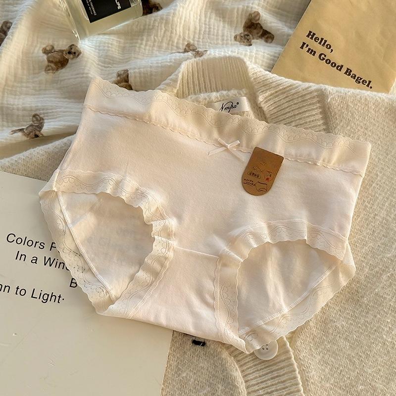 Female Spring and Autumn Sweet Bow Tie Cotton Pure Color 7A Antibacterial Crotch Triangle Briefs M
Female Spring and Autumn Sweet Bow Tie Cotton Pure Color 7A Antibacterial Crotch Triangle Briefs M