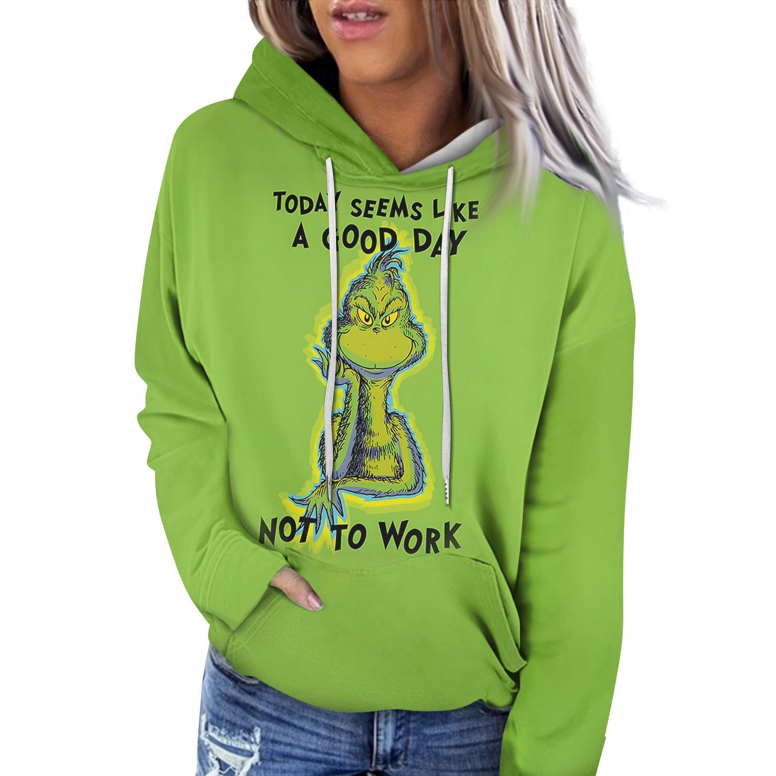 Women s Fashion Casual Long Sleeve Christmas Printed Sweatshirt L зелений
Women s Fashion Casual Long Sleeve Christmas Printed Sweatshirt L зелений