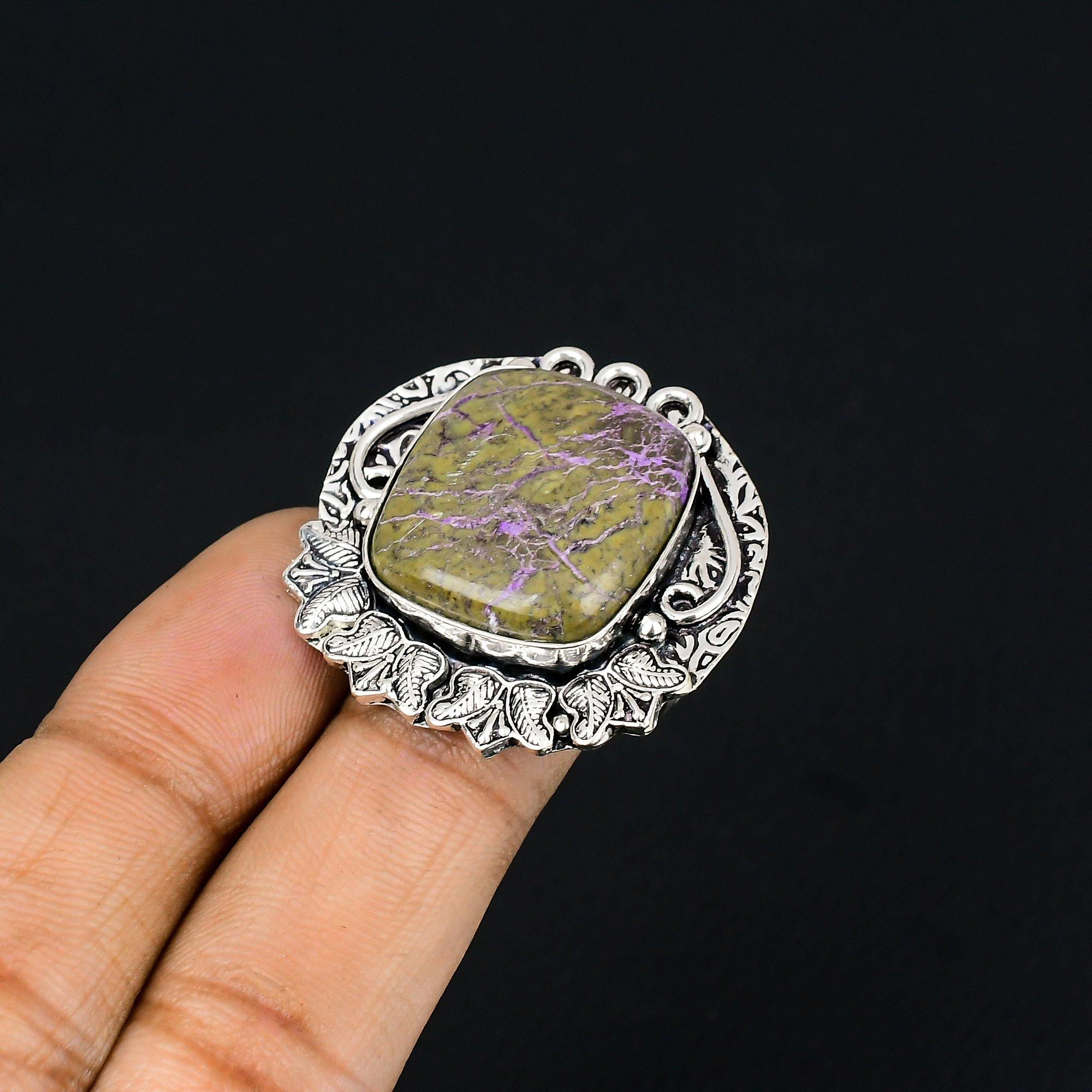 Sterling Silver Natural Purpurite Statement Promise Daughter Ring Jewelry US 9 9
Sterling Silver Natural Purpurite Statement Promise Daughter Ring Jewelry US 9 9