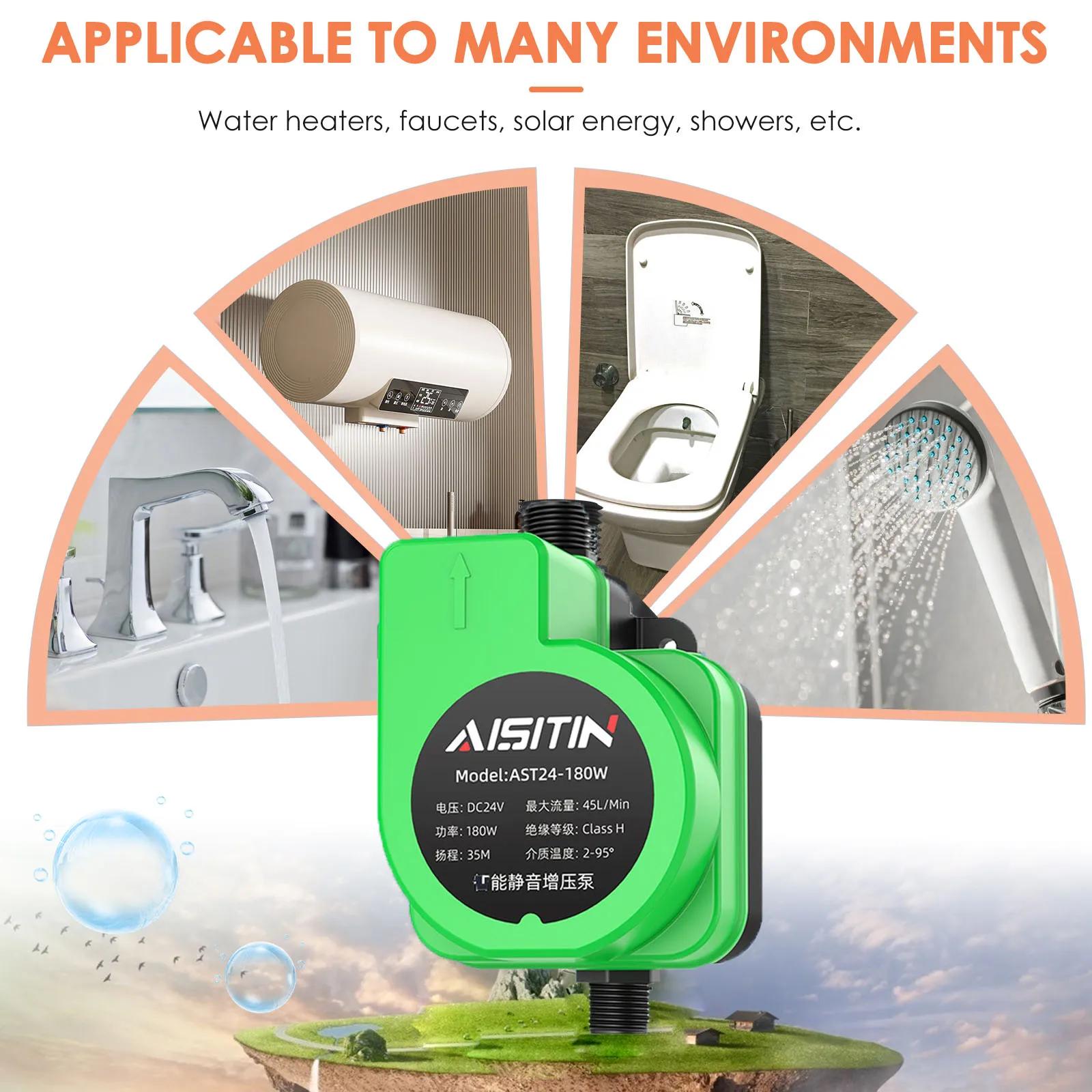 180W Auto Booster Pump Automatic for Low Water Pressure in Home 24V Auto Pressure Controller Household Water Heater Boost Shower EU білий
180W Auto Booster Pump Automatic for Low Water Pressure in Home 24V Auto Pressure Controller Household Water Heater Boost Shower EU білий