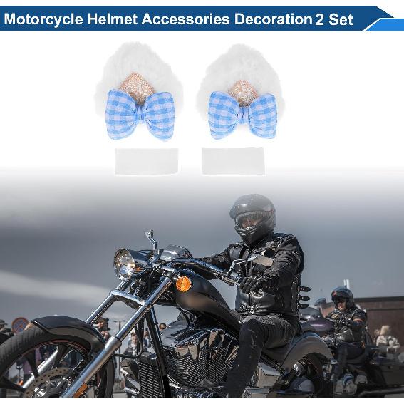 Motorcycle Helmet Accessories Decoration Plaid Bow Cat Ears for Motorcycle Bicycle Skiing Helmets Blue Plush Sticker 2 Set
Motorcycle Helmet Accessories Decoration Plaid Bow Cat Ears for Motorcycle Bicycle Skiing Helmets Blue Plush Sticker 2 Set