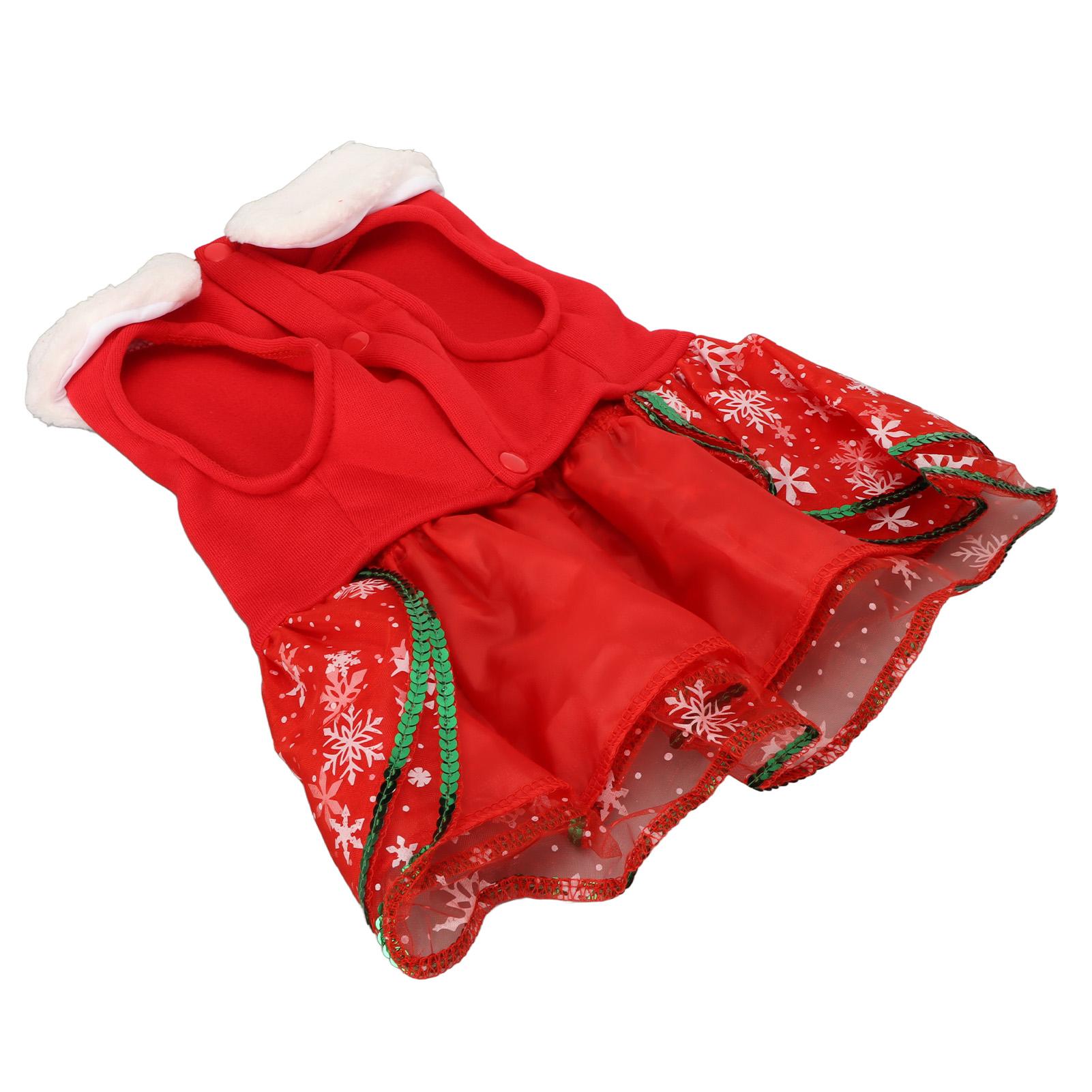 Pet Christmas Dress Innovative Elk Bowknot Sequins Warm Puppy Christmas Skirt for Small Dogs Cats L
Pet Christmas Dress Innovative Elk Bowknot Sequins Warm Puppy Christmas Skirt for Small Dogs Cats L