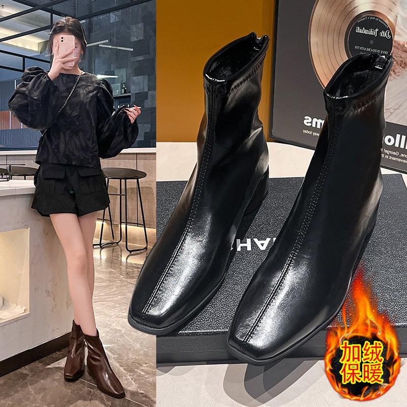 New Pointed Toe Modern Women Ankle Boots Female Zippers Shoes Fashion Stretch Short Boots with Heels Shoes for Ladies Pumps 40 40
New Pointed Toe Modern Women Ankle Boots Female Zippers Shoes Fashion Stretch Short Boots with Heels Shoes for Ladies Pumps 40 40