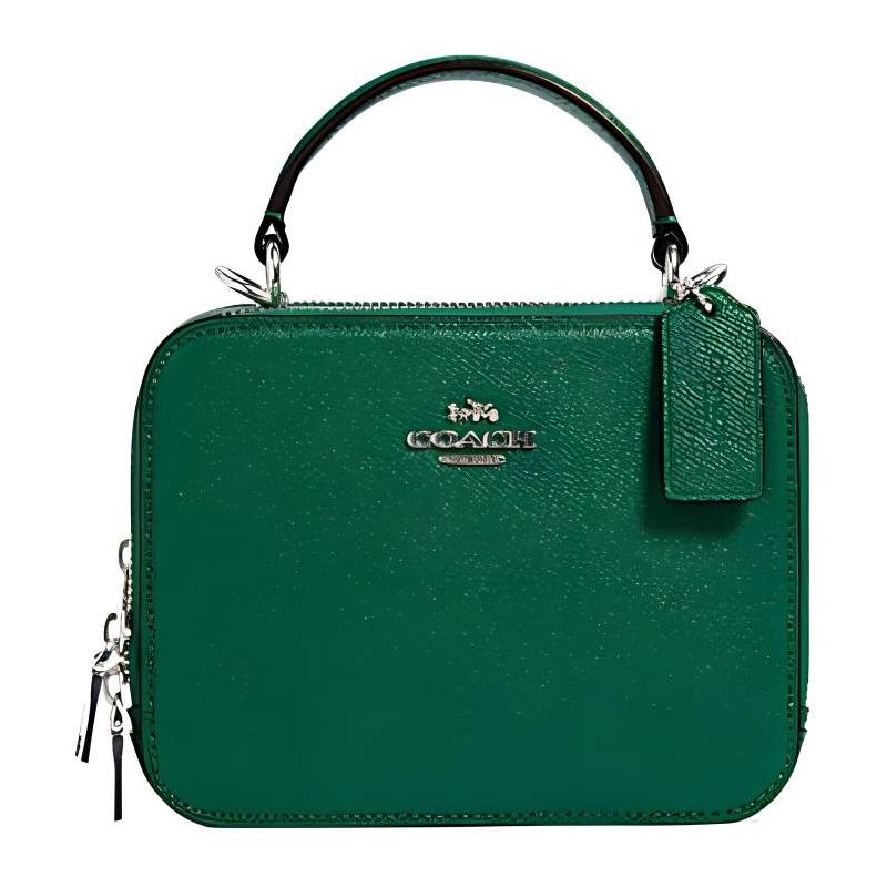 COACH BOX CROSSBODY 18 chain leather small square bag box bag hand-held shoulder crossbody bag small size women s dark green зелений
COACH BOX CROSSBODY 18 chain leather small square bag box bag hand-held shoulder crossbody bag small size women s dark green зелений