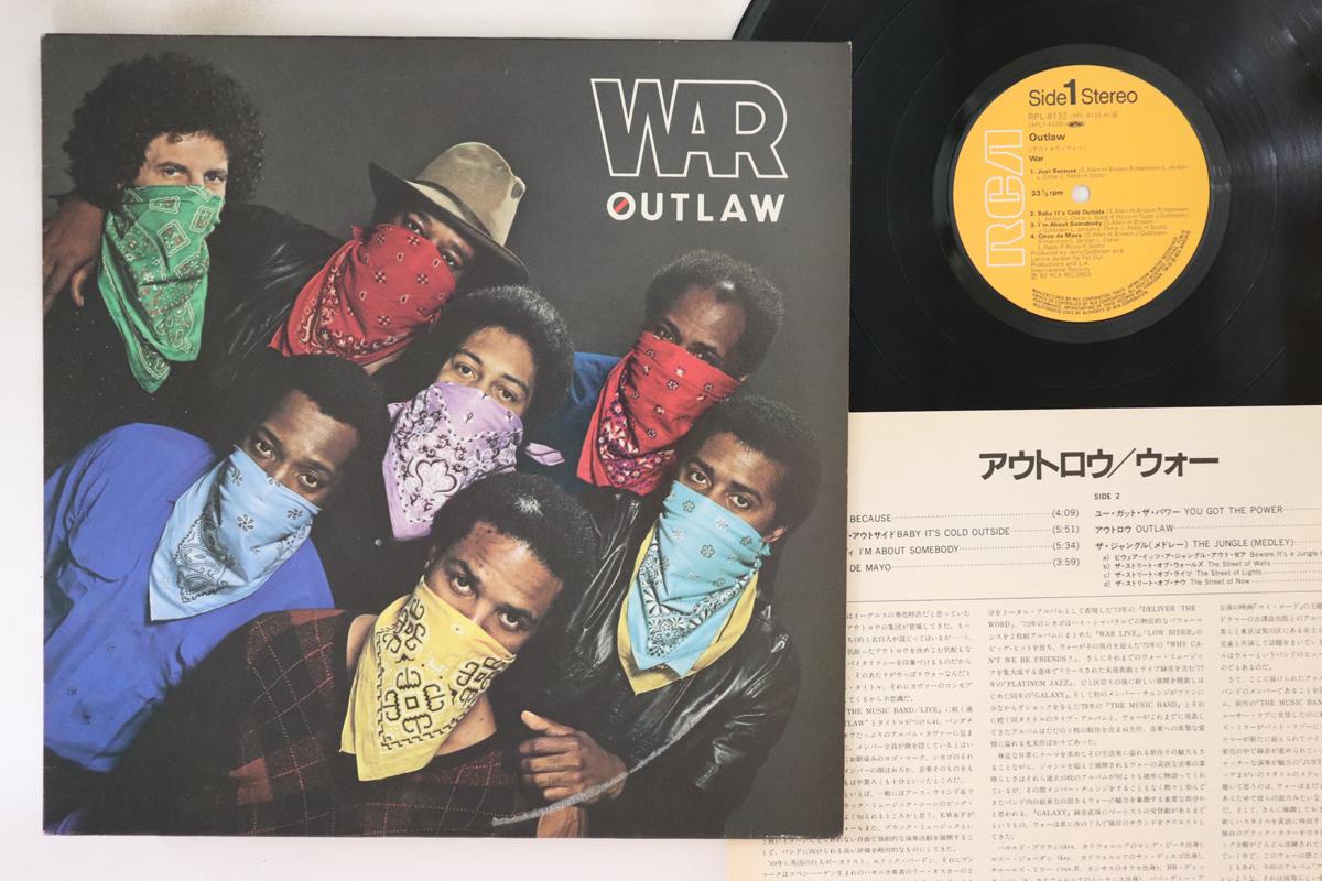 LP Record WAR - Outlaw RPL8132 RCA 1982 Japan Soul/Funk 
LP Record WAR - Outlaw RPL8132 RCA 1982 Japan Soul/Funk