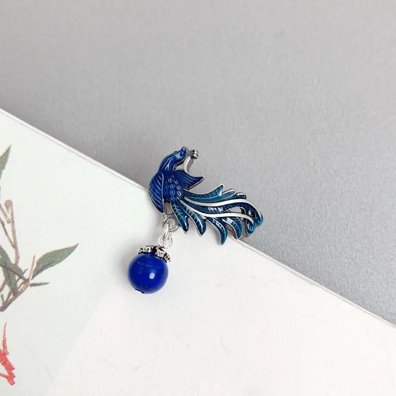 Классические эмалевые кольца с кисточками в виде синего феникса для женщин, в китайском стиле, винтажные, с круглыми бусинами из лазурита resizable
Классические эмалевые кольца с кисточками в виде синего феникса для женщин, в китайском стиле, винтажные, с круглыми бусинами из лазурита resizable