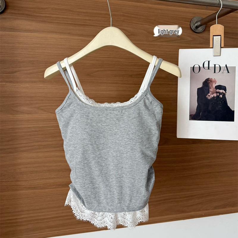 Unique Girly Camisole with French Lace Design, Beautiful Back, and Slimming Fit. One Size (80-135 jin) серый
Unique Girly Camisole with French Lace Design, Beautiful Back, and Slimming Fit. One Size (80-135 jin) серый