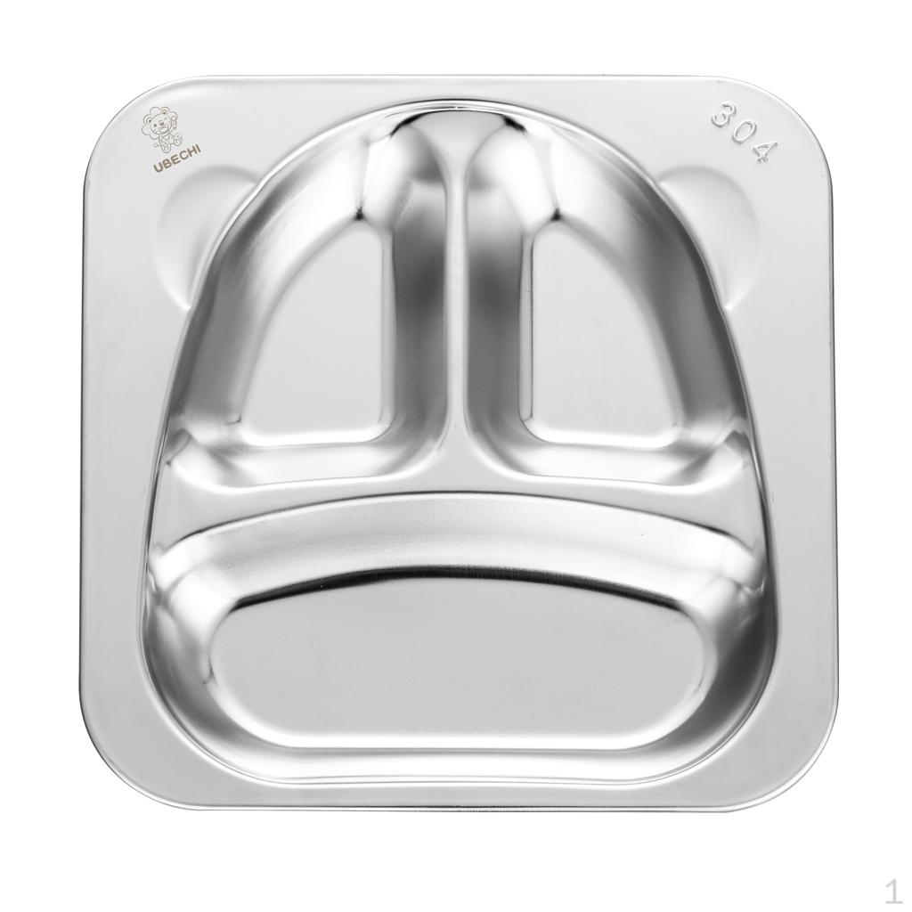304 Stainless Steel Serving Tray Dinner Plate Children Cutlery for Camping, BBQ, Reusable, 3 Cell
304 Stainless Steel Serving Tray Dinner Plate Children Cutlery for Camping, BBQ, Reusable, 3 Cell