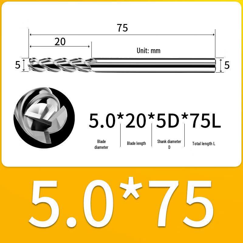High-Gloss Aluminum End Mill
High-Gloss Aluminum End Mill