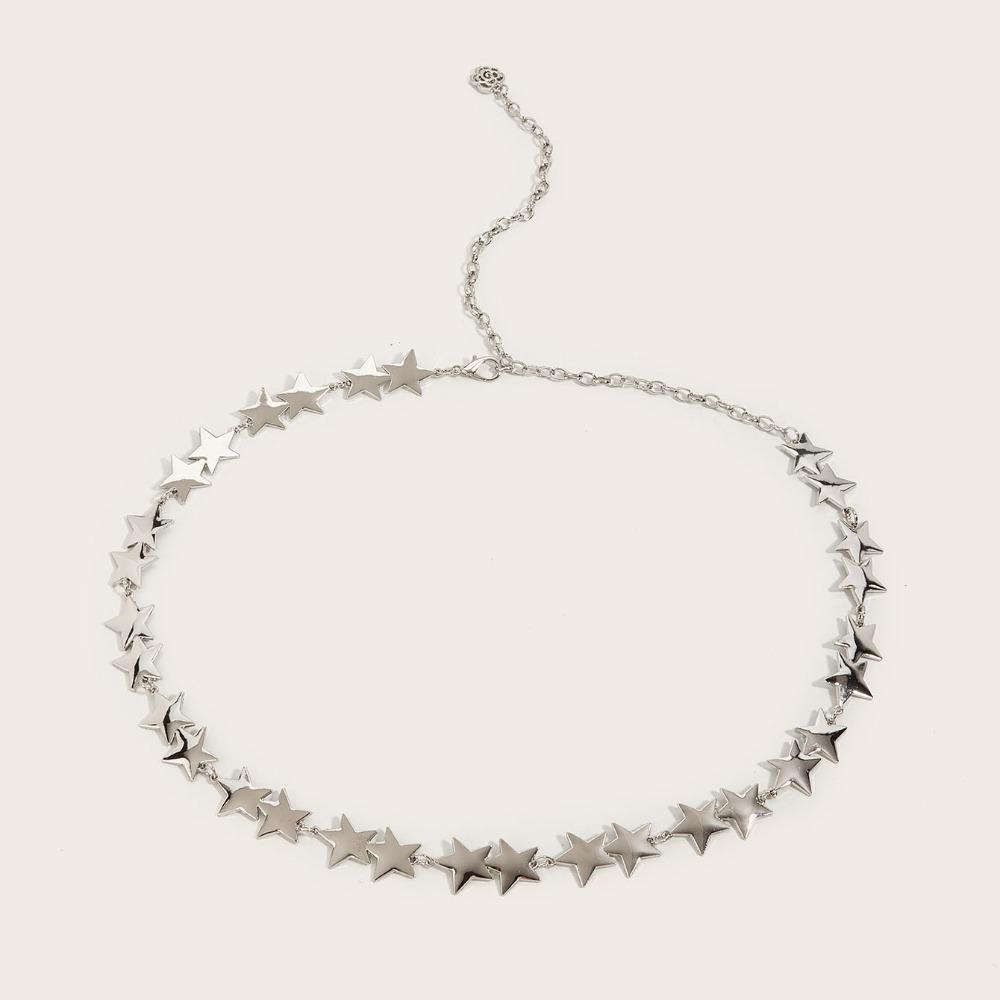 Регулируемая поясная цепочка с кисточками, винтажная металлическая поясная цепочка со звездой, женское декоративное украшение для тела серебряный
Регулируемая поясная цепочка с кисточками, винтажная металлическая поясная цепочка со звездой, женское декоративное украшение для тела серебряный