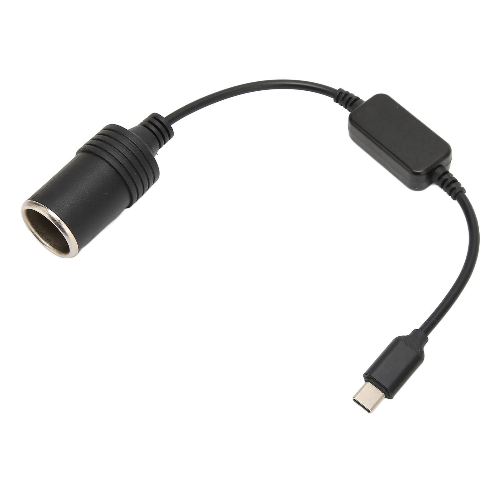 5V USB C Male to 12V Car Cigarette Lighter Female Power Adapter Converter for Car Electronics Accessories 11.8in
5V USB C Male to 12V Car Cigarette Lighter Female Power Adapter Converter for Car Electronics Accessories 11.8in