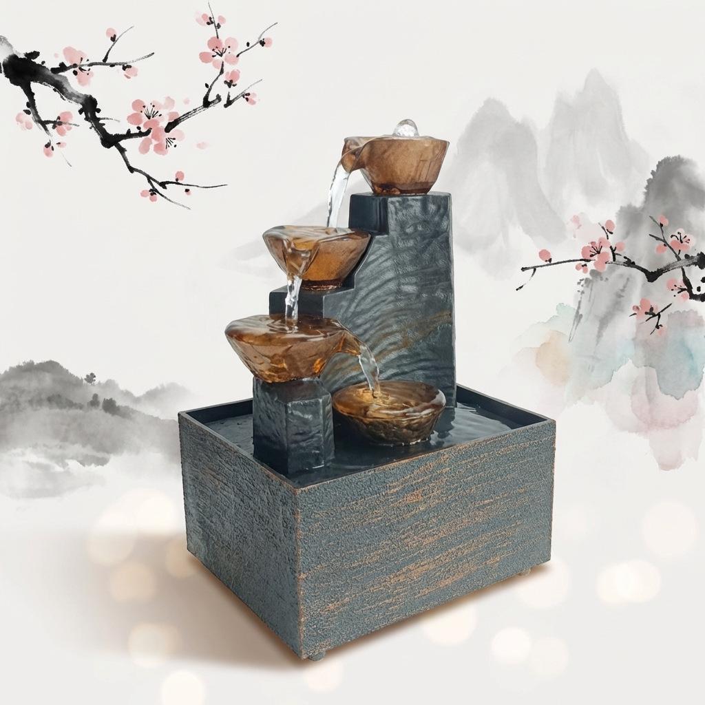 Desktop Water Fountain Ornament for Wealth & Home Decor Gift Large Pump (Type-C cable)
Desktop Water Fountain Ornament for Wealth & Home Decor Gift Large Pump (Type-C cable)