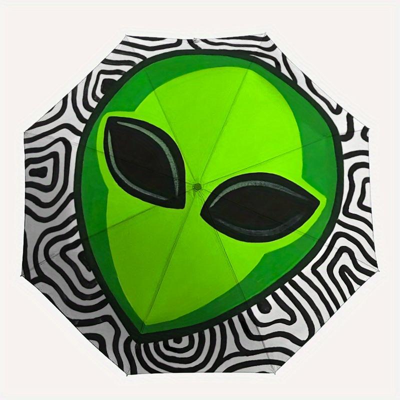 1pc Alien Head Automatic Folding Umbrella, Portable & Foldable Design with 8 Ribs, Casual Outdoor Accessory yy250805136
1pc Alien Head Automatic Folding Umbrella, Portable & Foldable Design with 8 Ribs, Casual Outdoor Accessory yy250805136