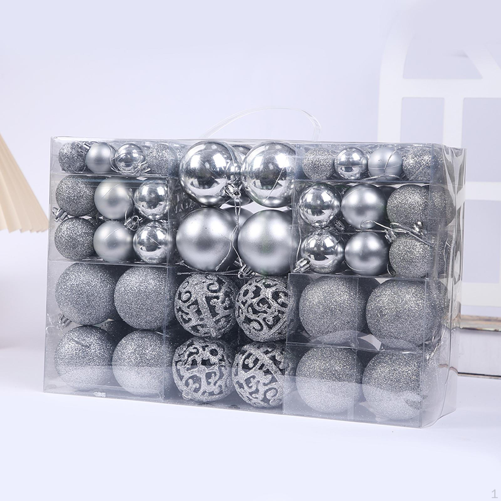 100 Christmas Tree Decorations for Holiday Ornaments Argent
100 Christmas Tree Decorations for Holiday Ornaments Argent