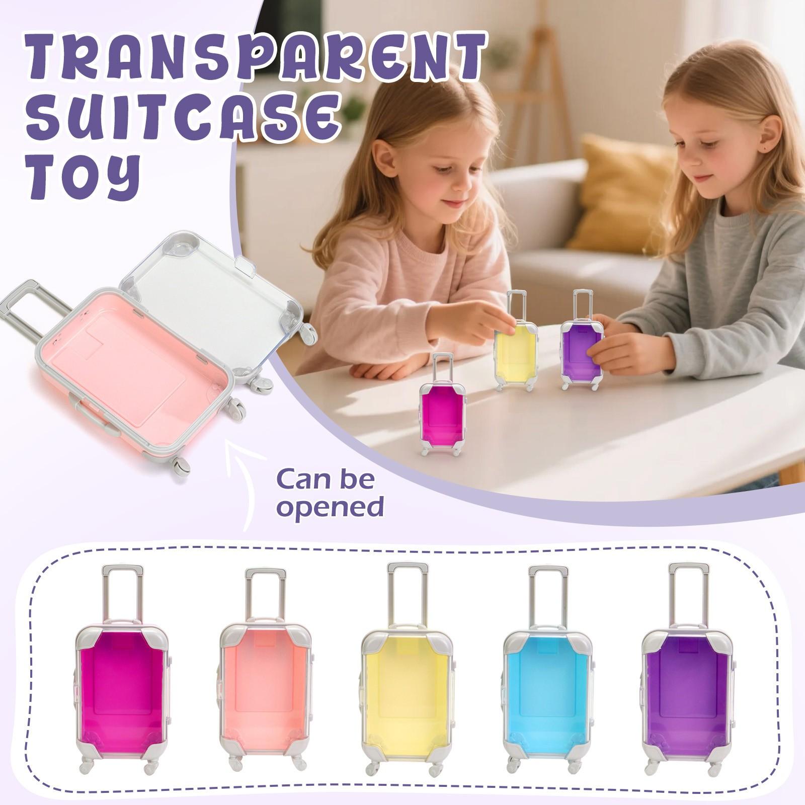 Trolley Suitcase Desktop Jewelry Storage Box Small Transparent Suitcase Storage Box One Size
Trolley Suitcase Desktop Jewelry Storage Box Small Transparent Suitcase Storage Box One Size