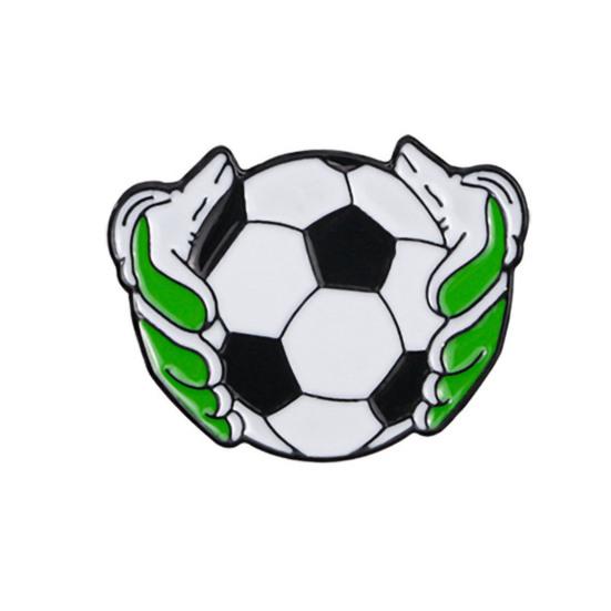Enamel Brooch Zinc Alloy Texture Football Shape Lapel Pin Jackets Hats Sweatshirts School Bags Metal Fan Accessory 5
Enamel Brooch Zinc Alloy Texture Football Shape Lapel Pin Jackets Hats Sweatshirts School Bags Metal Fan Accessory 5